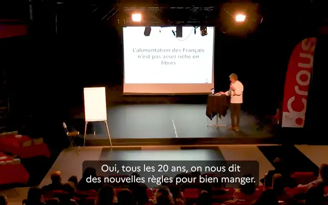 Gilles Daveau en conférence au Crous Grenoble Alpes sur la cuisine alternative pour une alimentation durable